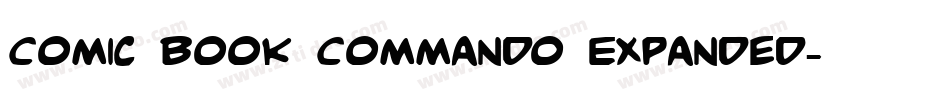 Comic Book Commando Expanded字体转换